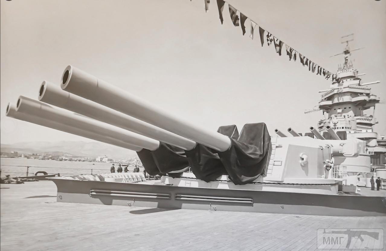 113356 - Главный калибр (8 х 380 mm/45 Modele 1935 в двух башнях) линкора Richelieu