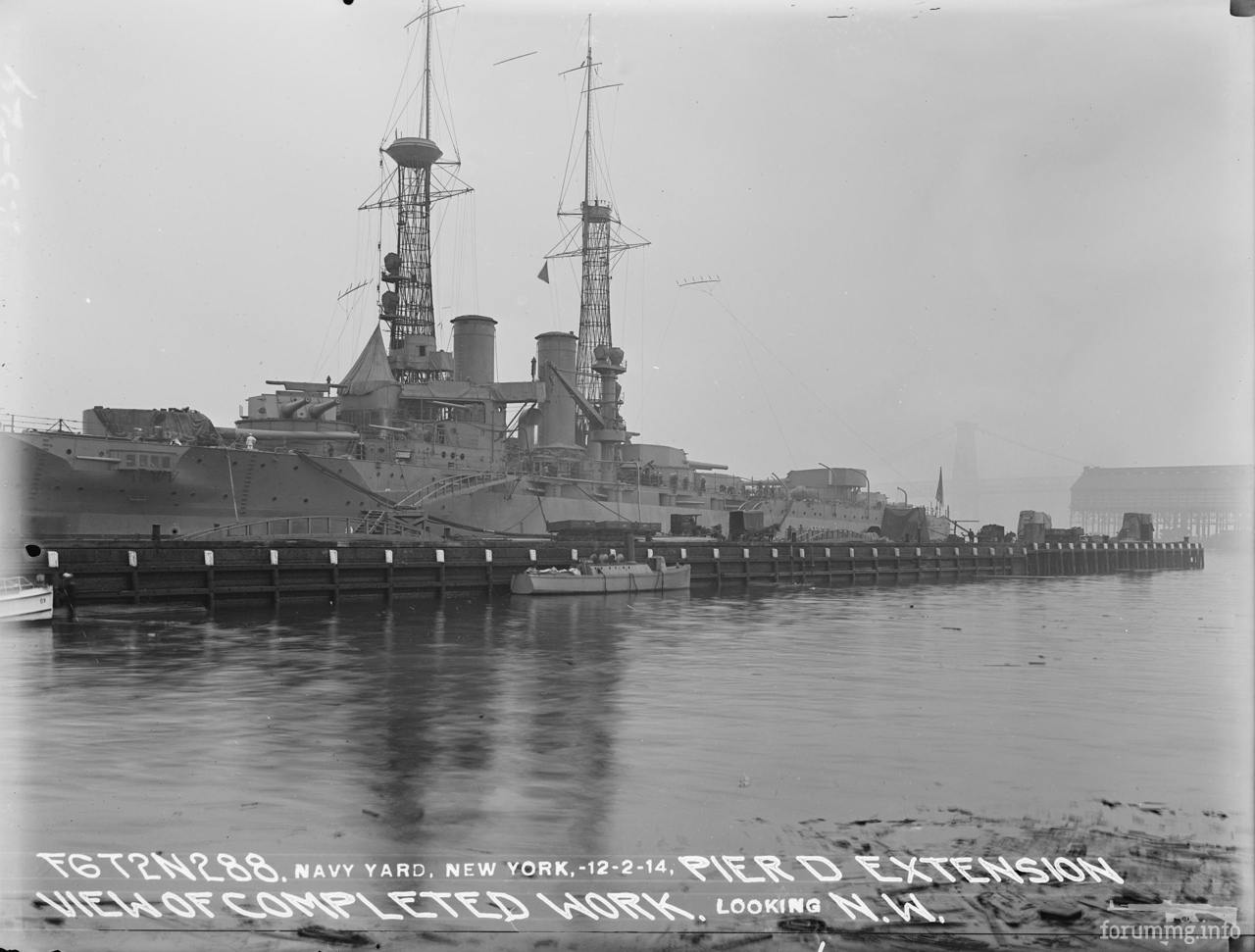 118215 - USS Wyoming (BB-32) на Бруклинской верфи, 2 декабря 1914 г.