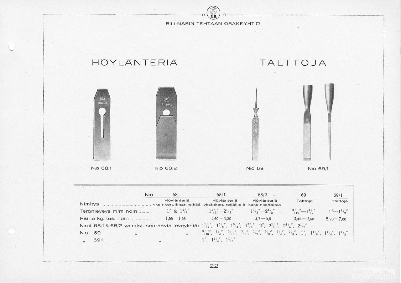 124313 - Каталог Billnas 1928 року, сокіри і не тільки.