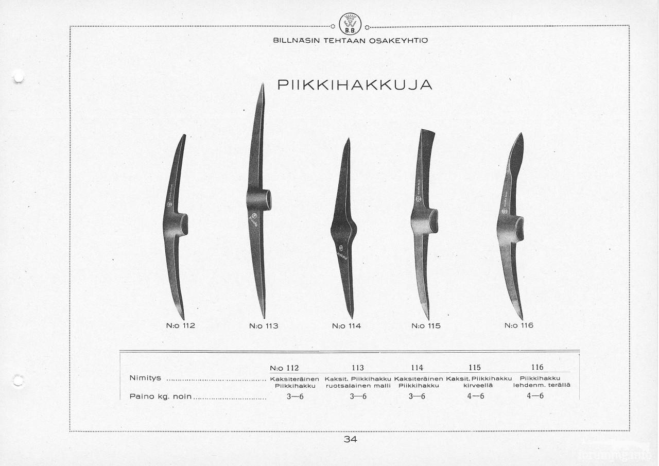 124325 - Каталог Billnas 1928 року, сокіри і не тільки.