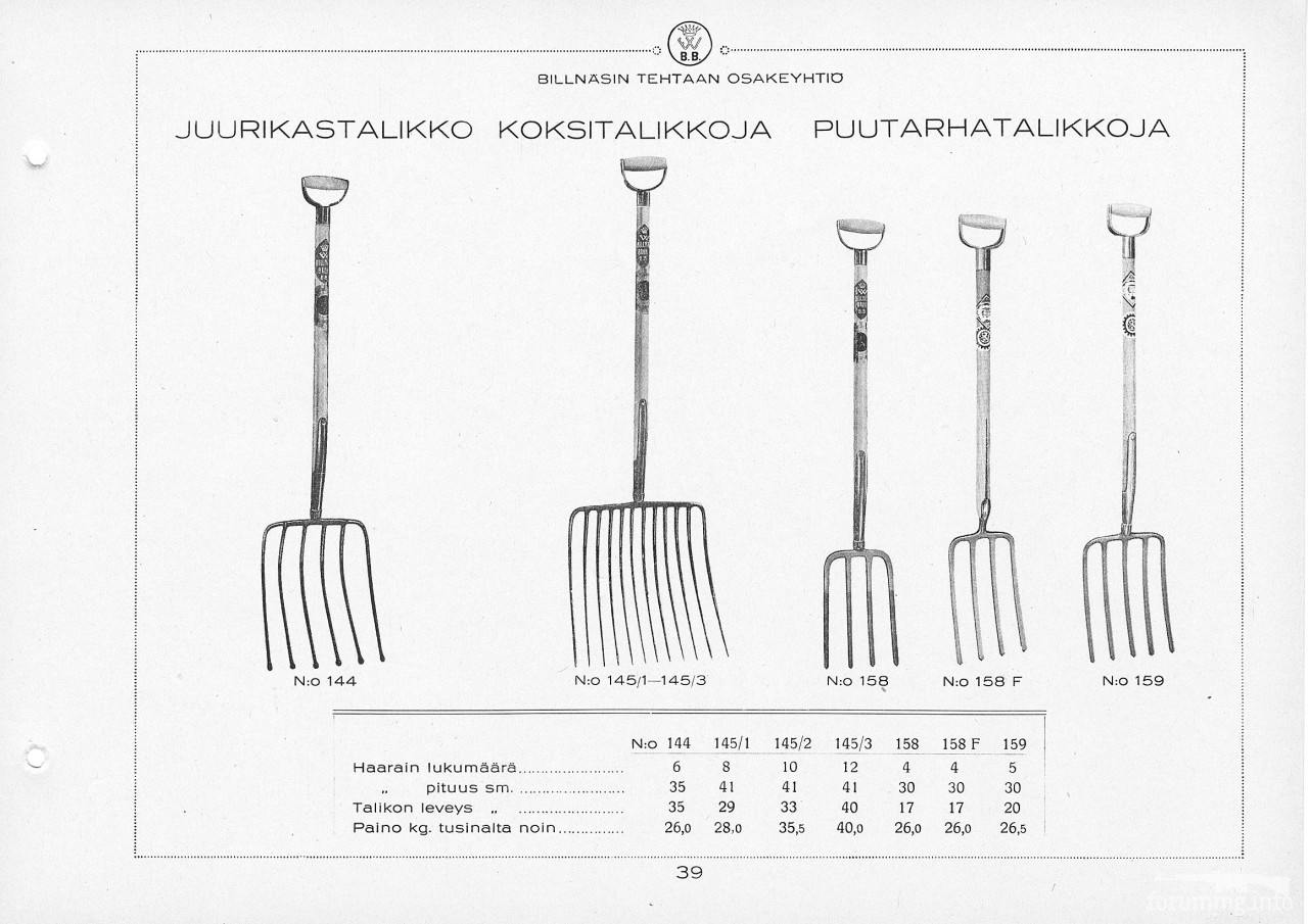 124330 - Каталог Billnas 1928 року, сокіри і не тільки.