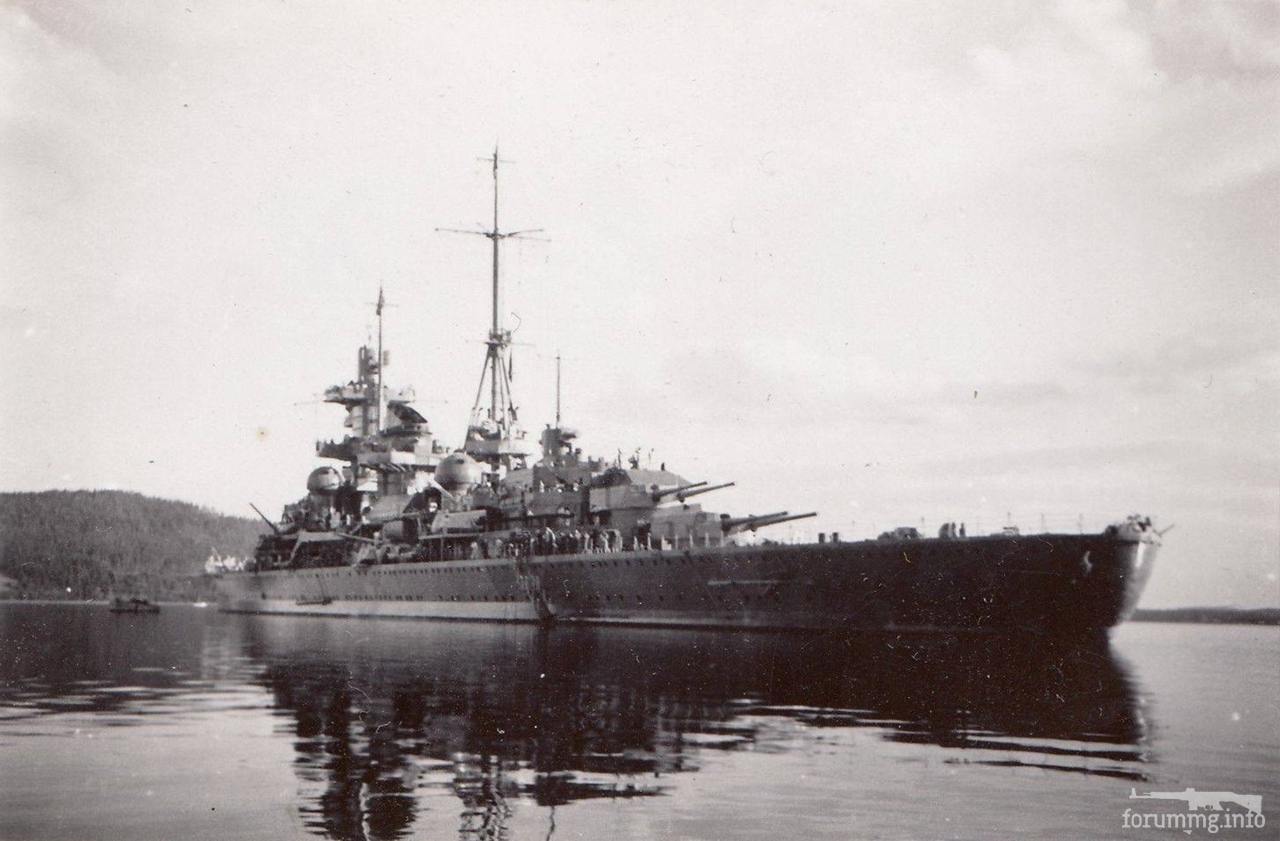 124412 - Тяжелый крейсер Admiral Hipper в Тронхейме, апрель 1940 г.