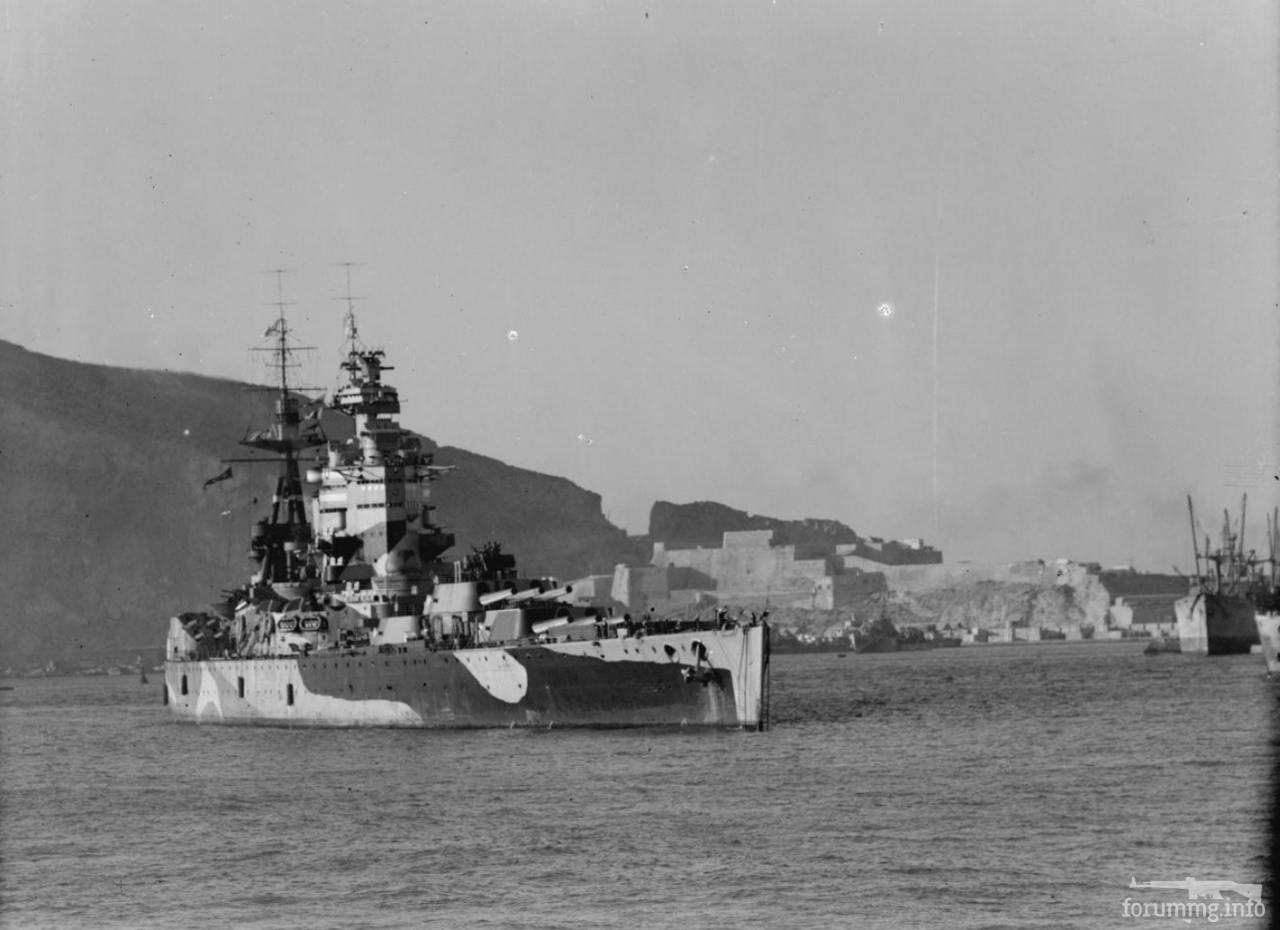 125923 - Линкор HMS Nelson на рейде Мерс-эль-Кебир.