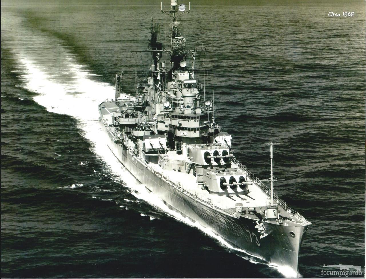 129588 - Тяжелый крейсер USS Saint Paul (CA-73), 1968 г.