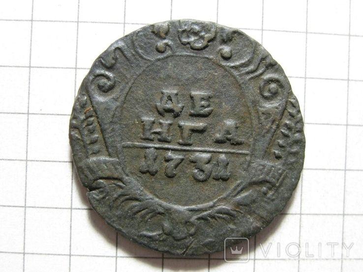 155367 - Интересные проходы деньга-полушка 1730-54 гг. на аукционах.