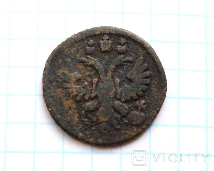 164030 - Интересные проходы деньга-полушка 1730-54 гг. на аукционах.