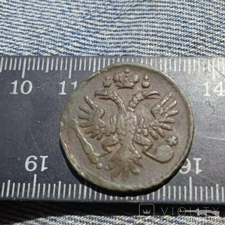164850 - Интересные проходы деньга-полушка 1730-54 гг. на аукционах.