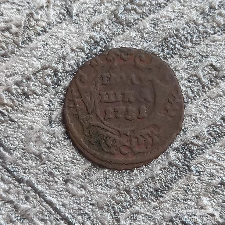 165197 - Интересные проходы деньга-полушка 1730-54 гг. на аукционах.