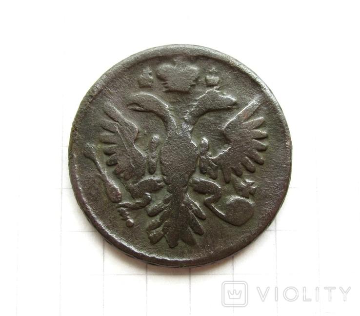 169167 - Интересные проходы деньга-полушка 1730-54 гг. на аукционах.