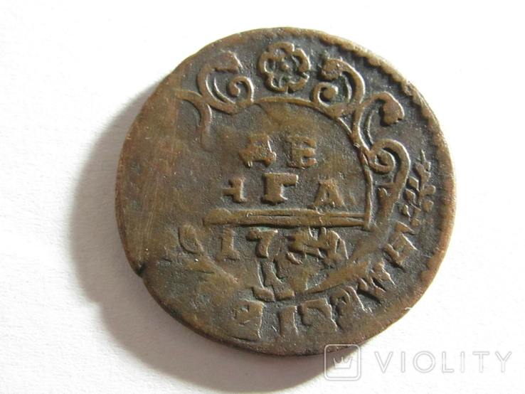 169230 - Интересные проходы деньга-полушка 1730-54 гг. на аукционах.