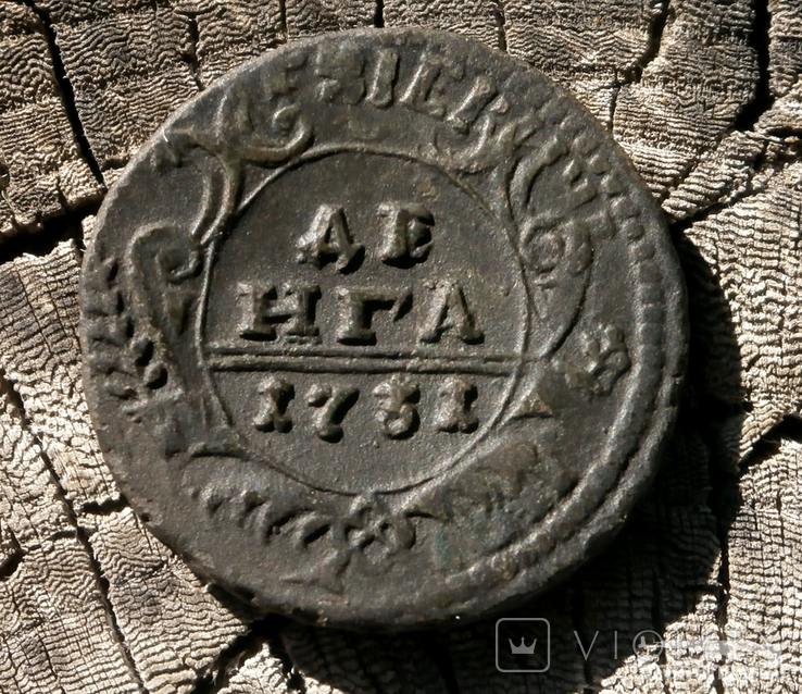 169417 - Интересные проходы деньга-полушка 1730-54 гг. на аукционах.