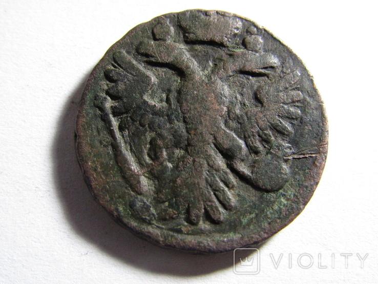 169654 - Интересные проходы деньга-полушка 1730-54 гг. на аукционах.