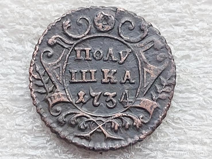 170396 - Интересные проходы деньга-полушка 1730-54 гг. на аукционах.