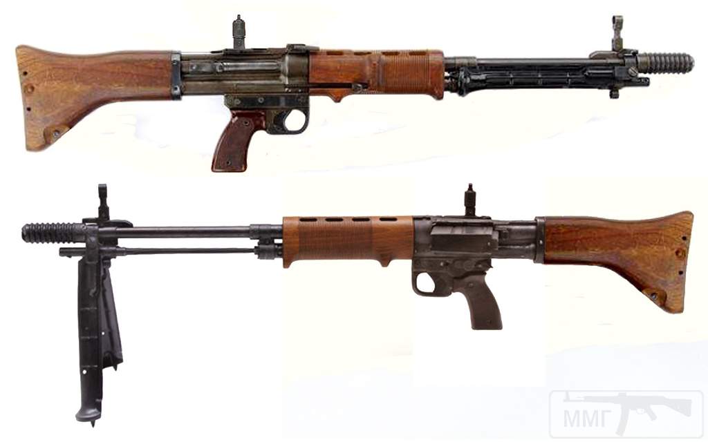 1885 - Fallschirmjдgergewehr 42, 2nd model- Germany - produced 1944-1945
Caliber 7.92mm Kurz - 10 or 20 round box magazine - 900 rpm