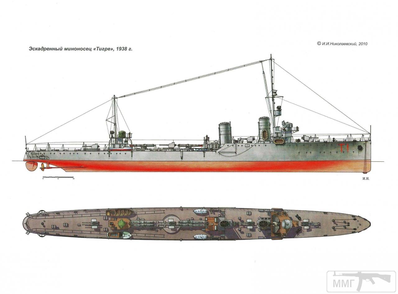 25055 - Схема лидера (эсминца с 1938 г.) Tigre