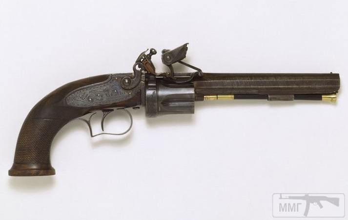 32646 - Кремневый револьвер Коллиера (Collier Flintlock Revolver).