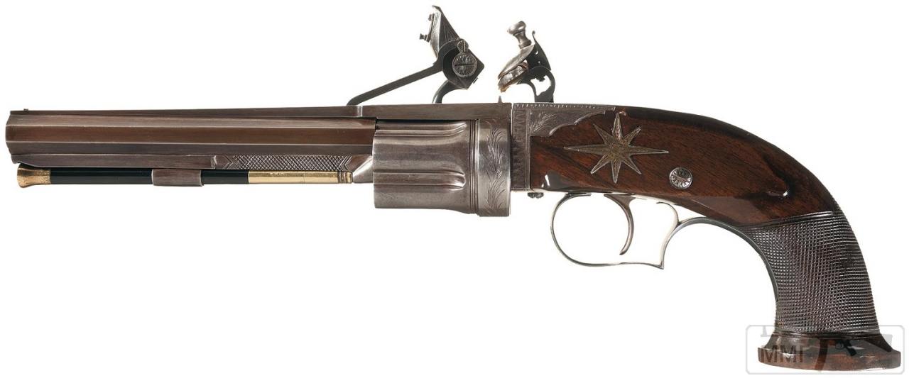 32647 - Кремневый револьвер Коллиера (Collier Flintlock Revolver).