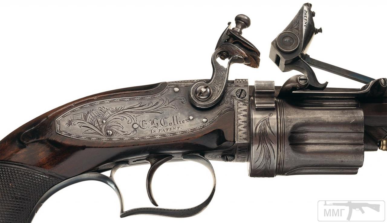 32649 - Кремневый револьвер Коллиера (Collier Flintlock Revolver).