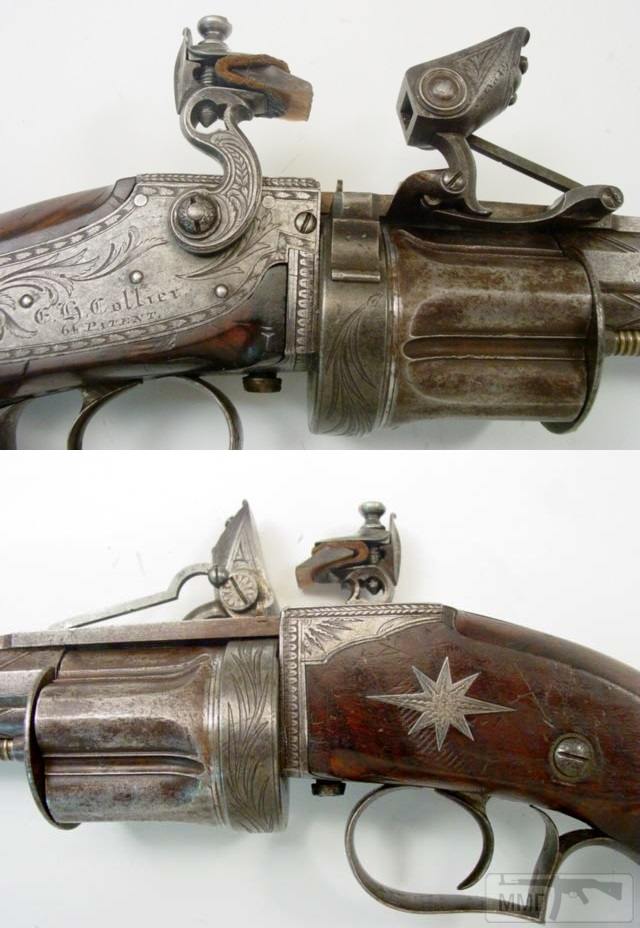 32653 - Кремневый револьвер Коллиера (Collier Flintlock Revolver).