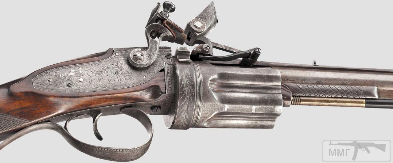 32662 - Кремневый револьвер Коллиера (Collier Flintlock Revolver).