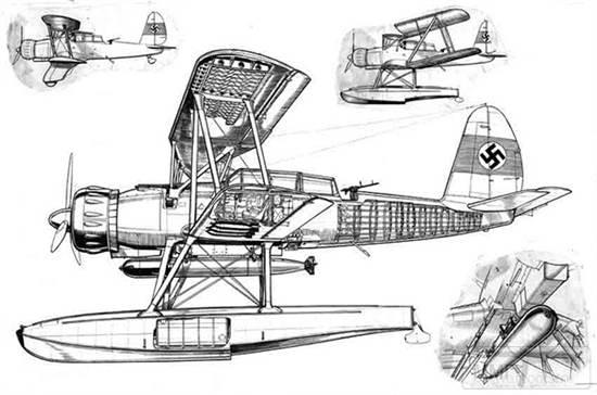 34085 - Торпедоносец-разведчик Arado Ar 95.
