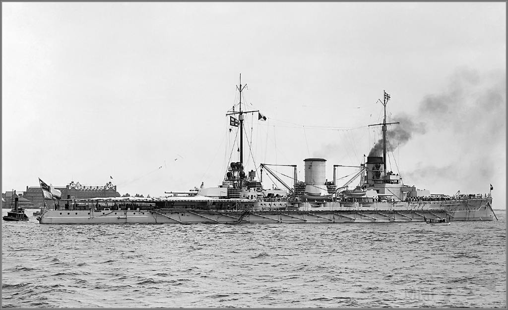 4017 - German battlecruiser SMS Moltke at Hampton Roads, Virginia, June 1912