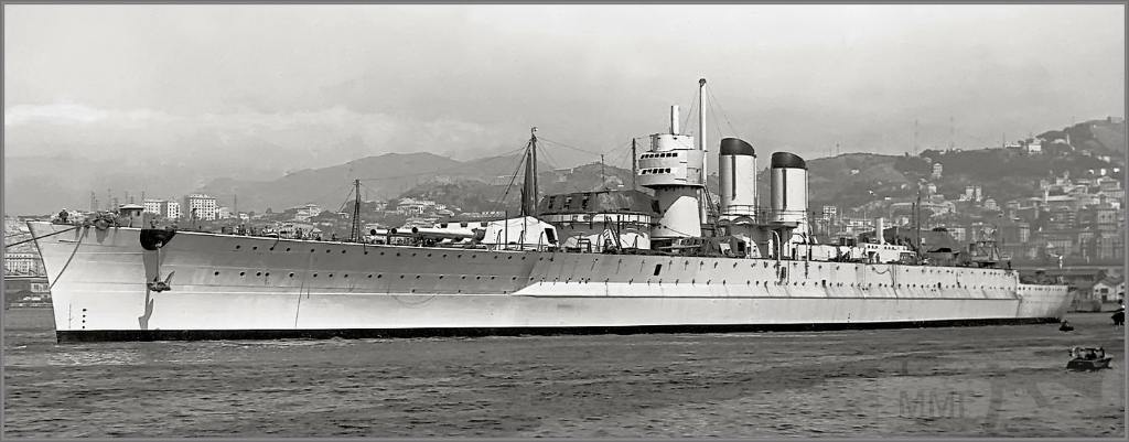 4034 - Unfinished Italian battleship Littorio, Genoa, December 1938