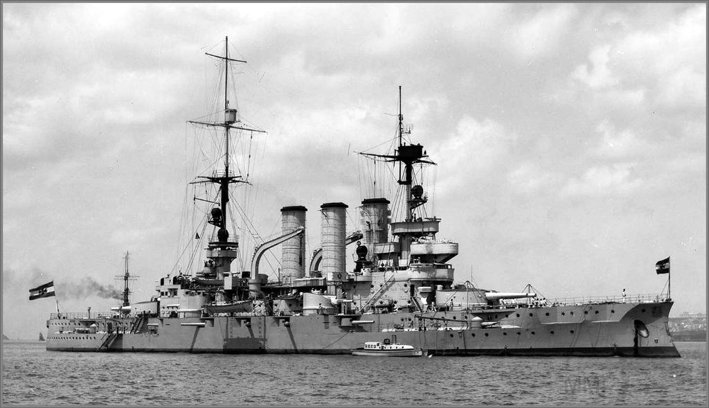 4040 - German predreadnought battleship SMS Hessen in 1927