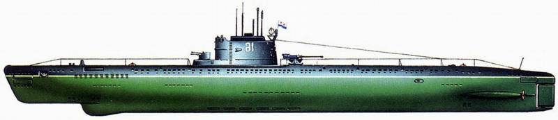 4187 - Подводная лодка проекта 613 (построено 215 ед.)