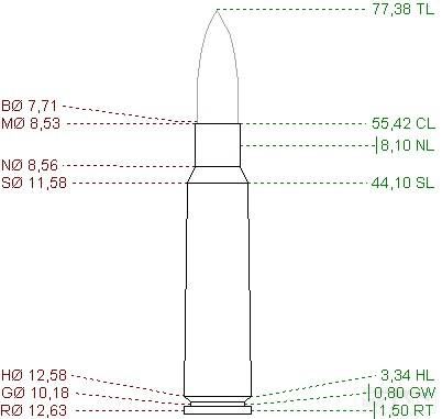 4637 - Патрон 7,5x55 Черт:еж