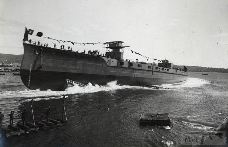 47861 - Спуск на воду линкора Jaime I на верфи в Ферроле, 21 сентября 1914 г.