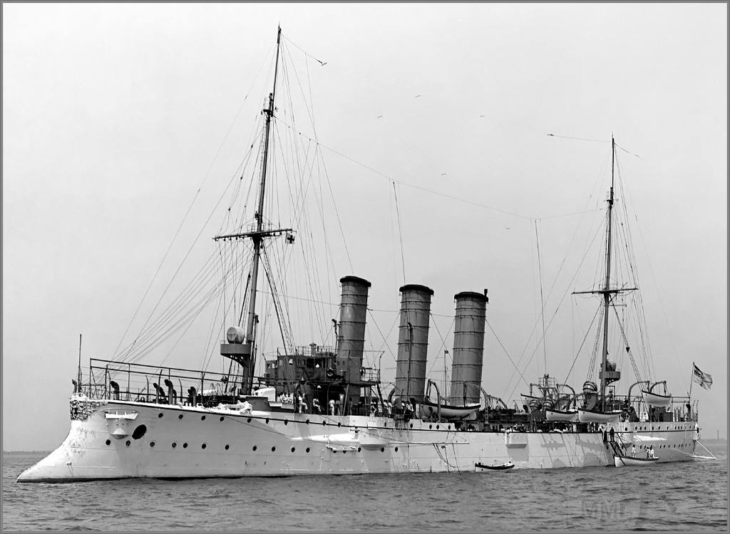 4955 - German light cruiser SMS Bremen in 1907