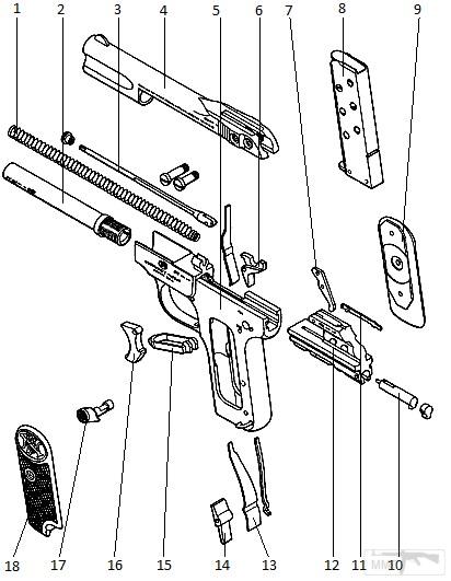 49553 - Первые эскизы пистолетов Браунинга