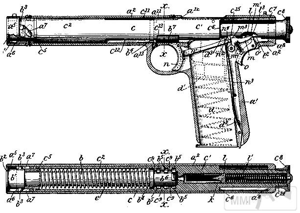 49556 - Первые эскизы пистолетов Браунинга